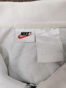 Nike White Short Sleeve Button-Up Shirt