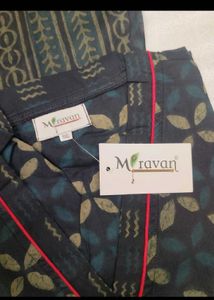 Elegant Navy Kurta Set with Dupatta