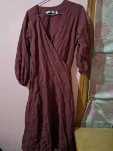 🍷Burgundy Wrap Dress