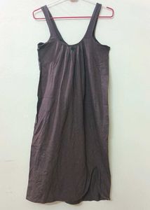 Casual Brown Tank Dress