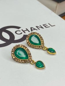 Elegant Green Drop Earrings