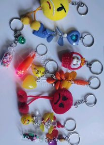 Cute Keychain Lot 10 pcs set