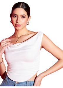 Uptownie White Top Blouse
