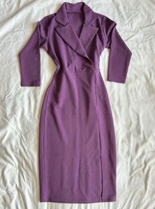 Purple Blazer Dress