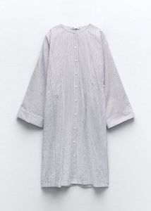 ZARA Striped Button-Up Tunic🤍