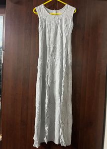 Sleeveless Grey Maxi Dress