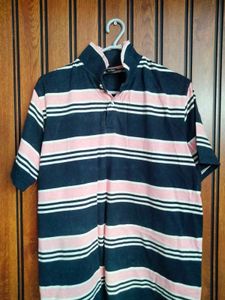 ONE🕐 Hr. Branded Polo Striped Tshirt For Men