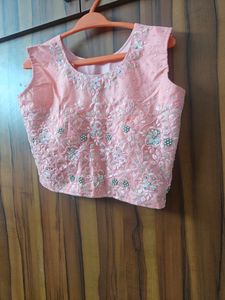 Peach Net Lehanga