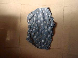 Benetton Blue Floral Shorts
