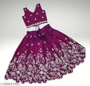 purple Lehenga Set