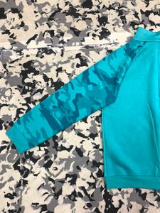 Adidas Blue Camo Zip-Up Jacket