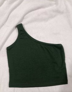 One Shoulder Crop Top