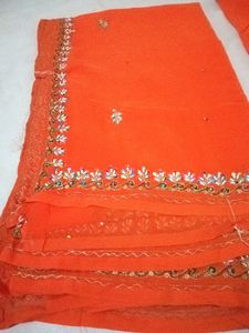 Unstich Lahenga Blouse Piece And Dupatta Fabric