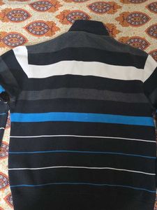 Men's Striped Athletic Sweatshirt
