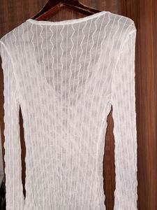 White Front-Tie Top 🤍