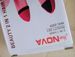 Nova Hair Straightener 2 In 1 Pink Colour