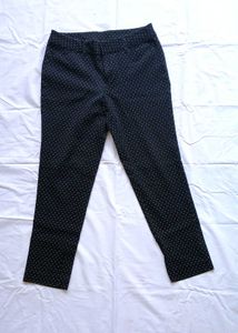 Chic Black Polka Dot Pants