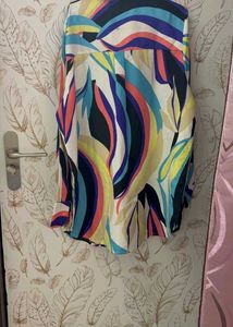Vero Moda Vibrant Abstract Print Button-Up Shirt