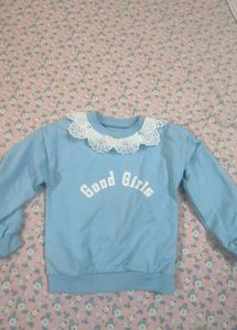 Light Blue Long Sleeve Top