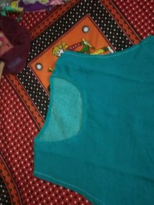 Co-ord Set Blouse Top Bluish Green