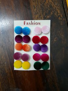10 Pair Of Velvet Earrings New Business Stock
