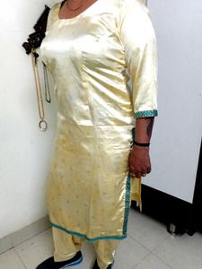 Lemon Satin Suite And Salwar😍🌟💓