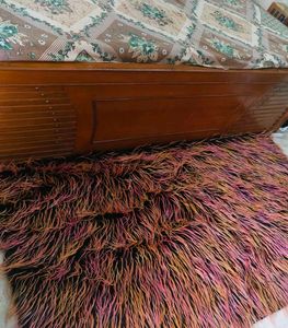 Unique Shaggy Rug - Pink Orange Hues