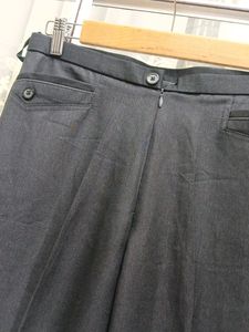 High Waist Grey Formal Pant