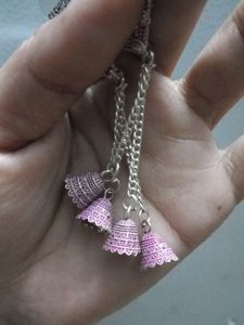Pink Long Elegant Earrings