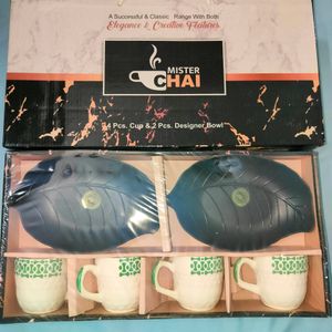 Tea Serving Set (4 Cup And 2 Bowl)