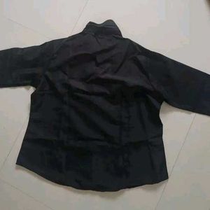 Classic Black Button-Down Shirt (size-S)