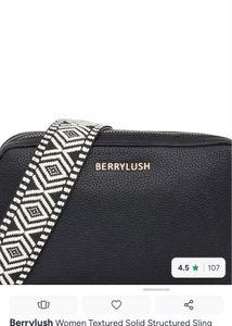 berrylush textured sling bag