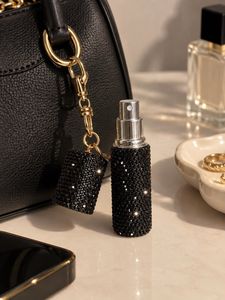 Sparkling Rhinestone Perfume Keychain