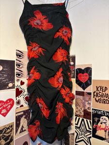 Hot Floral Ruched Mini Dress