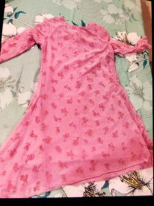 Cute Pink Floral Dress
