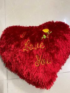 Heart-Shaped "I Love You" Plush Pillow