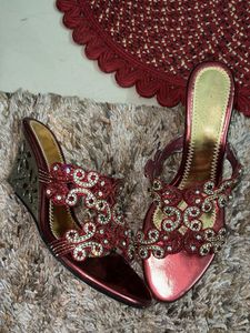 Embellished Red Heels