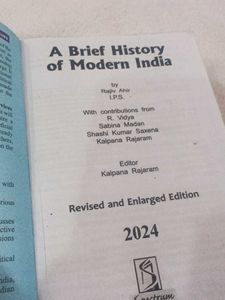 Modern India History Book