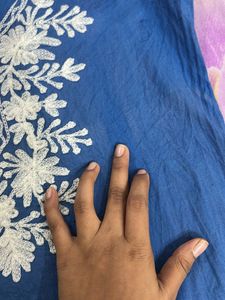 Blue Embroidered Kurta ( fixed )
