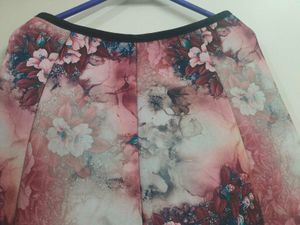 Beautiful Floral Print Maxi Skirt with Top