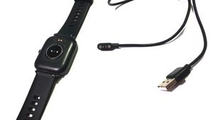Jet black noise smart watch