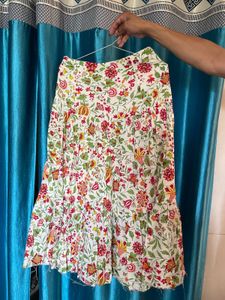 Floral Print Skirt