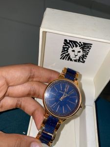Anne Klein Watch - Blue & Rose Gold
