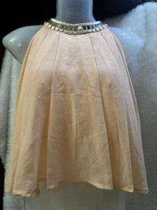 Peach Halter Top
