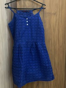 Ginger Blue Eyelet Summer Dress