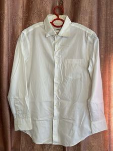 Classic White Men's Dress Shirt