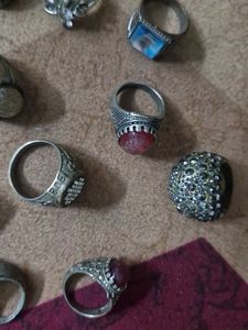 14 pcs Vintage Assorted Rings Collection