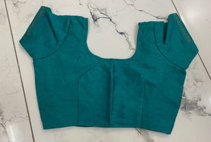 Elegant Teal saare nd blouse with Embellishments