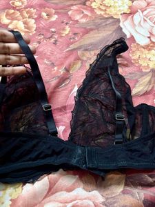 Sheer Bralette - Black