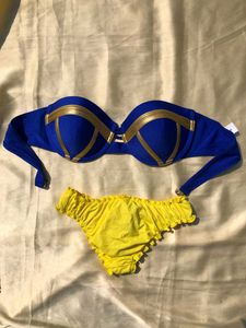 Blue & Gold Bikini Set